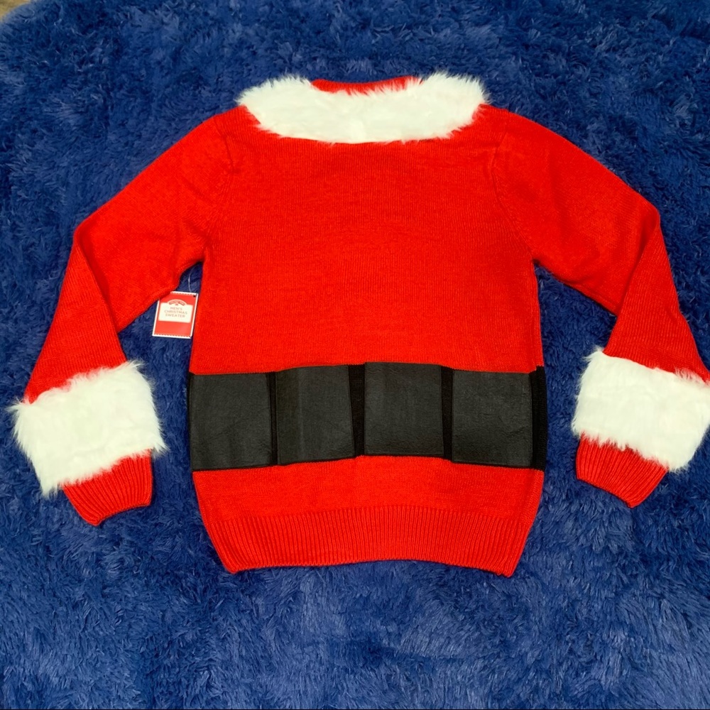 Santa Beer Holster Ugly Christmas Sweater - Picture 8 of 9